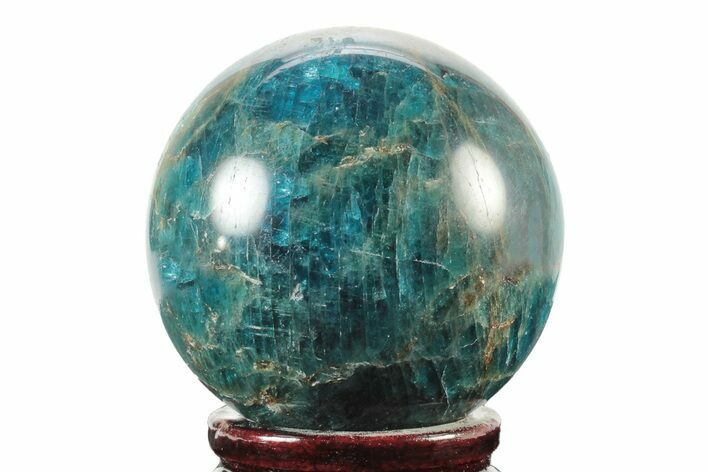 Bright Blue Apatite Sphere - Madagascar #241448